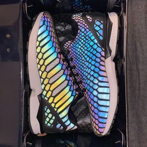 EUC Adidas ZX Flux ‘XENO Reflective’ 11.5